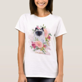 Siamese Cat Mama Pet Lover Happy Mütter Day T-Shirt