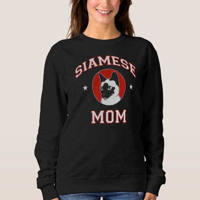Siamese Cat Mama Sweatshirt (Vorderseite)