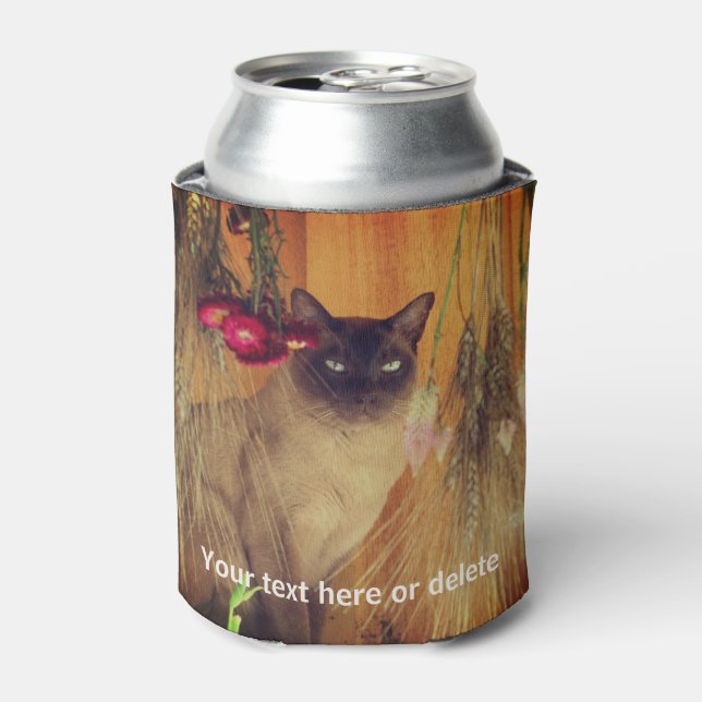 Siamese Cat Personalisiert Dosenkühler (Kanne Vorderseite)