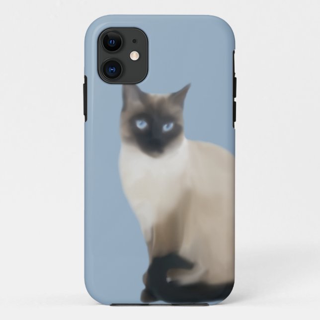 Siamese Cat Phone Case (Rückseite)