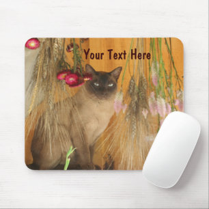 Siamese Cat Posing Animal Fotografie Mousepad #3