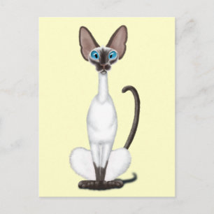 Siamese Cat Postkarte
