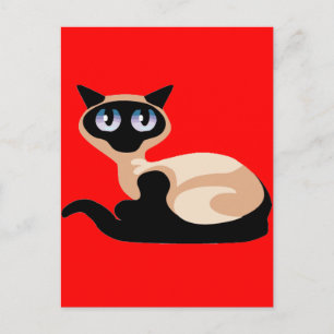 Siamese Cat Postkarte