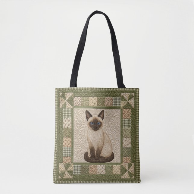 Siamese Cat Quilt Personalize (Vorderseite)