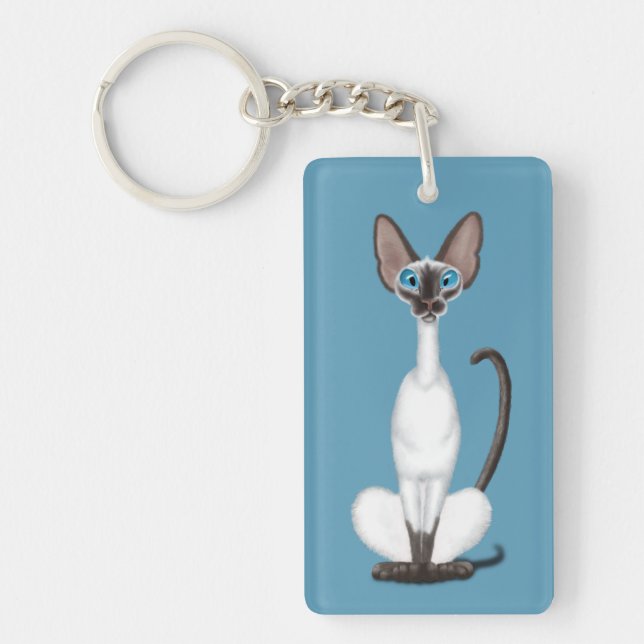 Siamese Cat Schlüsselanhänger (Vorderseite)