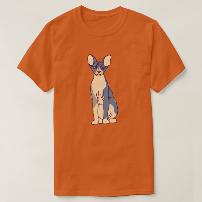 Siamese Cat T - Shirt (Design vorne)