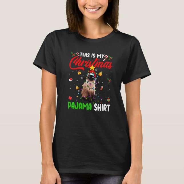 Siamese Cat  This Is My Christmas Pajama  Xmas T-Shirt (Vorderseite)