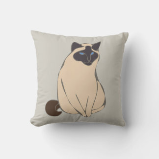 Siamese Cat Throw Pillow Kissen