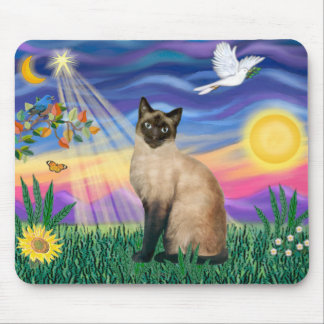 Siamese Cat - Twilght Mousepad