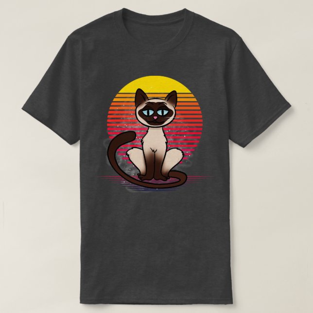 Siamese Cat Vapor T-Shirt (Design vorne)