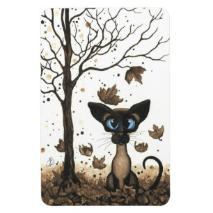 Siamese Cat von BiHrLe Autumn Magnet