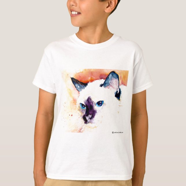 SIAMESE CAT Youth Sweatshirt T-Shirt (Vorderseite)