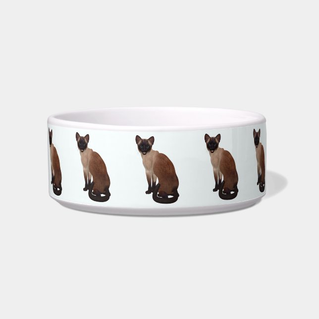 Siamese Dark Siegel Point Cat Bowl Napf (Vorderseite)