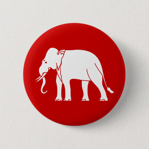 Siamese Elephant Button