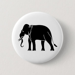 Siamese Elephant Button