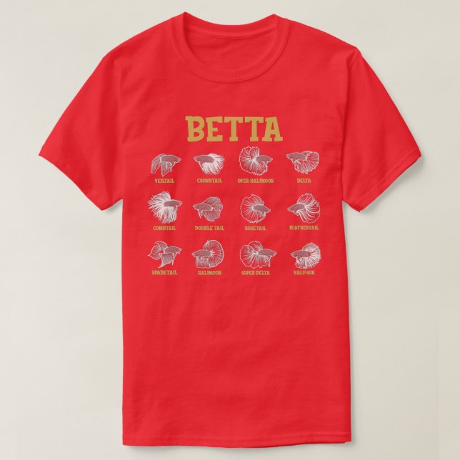 Siamese Fighting Fish Lover Aquarium Keeper Betta  T-Shirt (Design vorne)