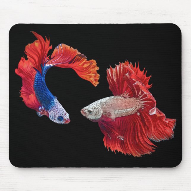 Siamese Fighting Fish Mousepad (Vorne)