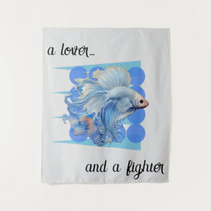 "Siamese Fighting Fish" Wandteppich