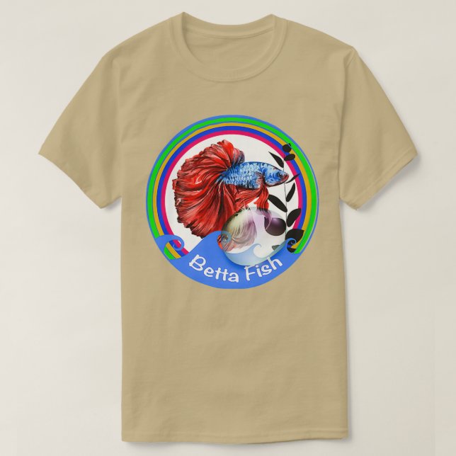 Siamese Fish in Water color T-Shirt (Design vorne)