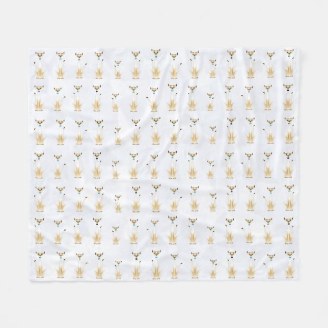 Siamese Fleece Blanket (Vorderseite (Horizontal))