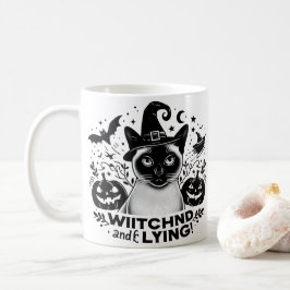 Siamese: Halloween-Magische Reise Kaffeetasse