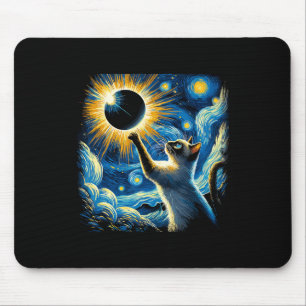 Siamese Katze 2024 Van Gogh Starry Night Siamese K Mousepad