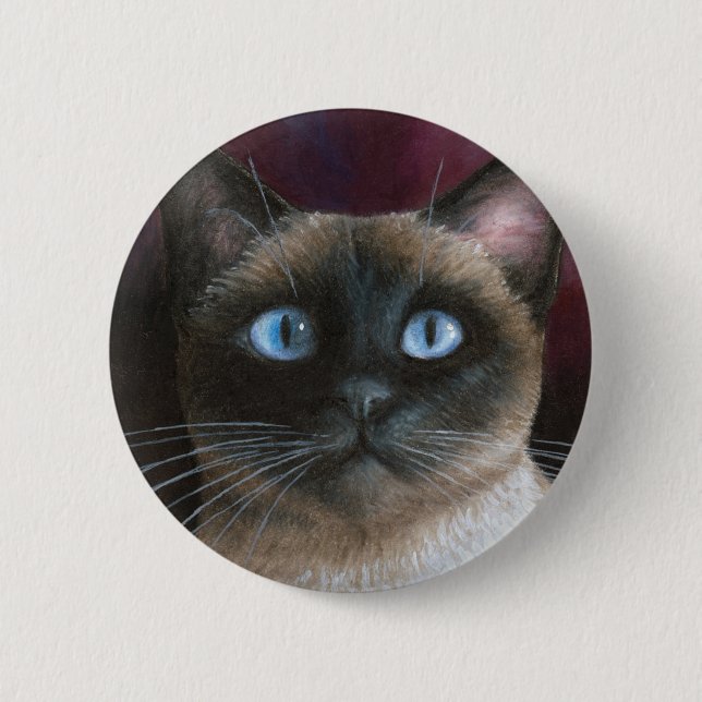 Siamese Katze 548 Button (Vorderseite)