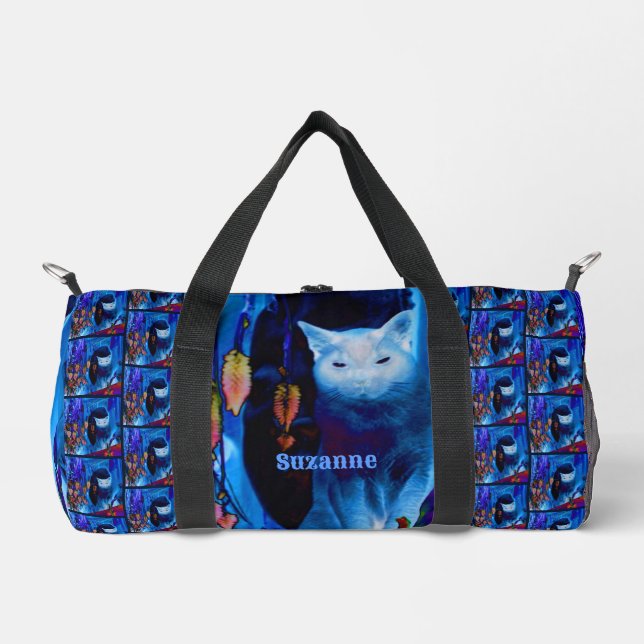Siamese Katze Abstrakt Personalisiert Duffle Bag (Vorderseite)