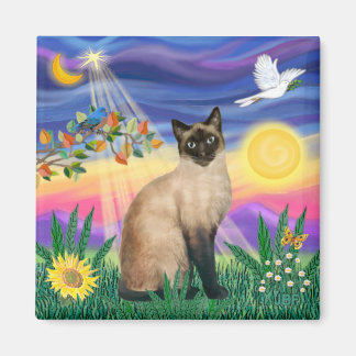 Siamese Katze - Dämmerung Magnet