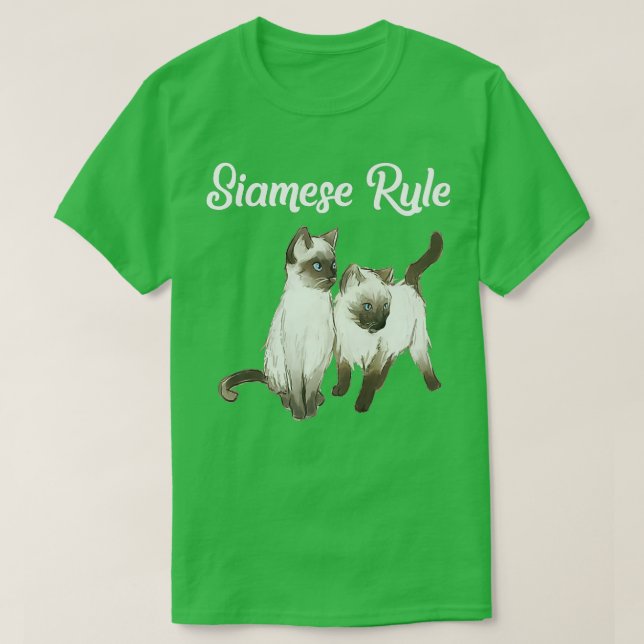 Siamese Katze Geschenk Siam Regel Siamese Kittens T-Shirt (Design vorne)