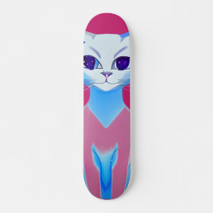 Siamese Katze Hot Pink Skateboard