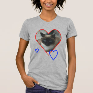 Siamese Katze im Herzen des T - Shirt