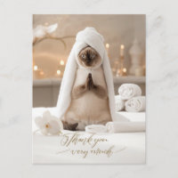 Siamese Katze im Spa Danke 