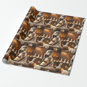 Siamese Katze im Wellness-Center Geschenkpapier