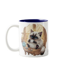 Siamese-Katze & Teetasse Tasse