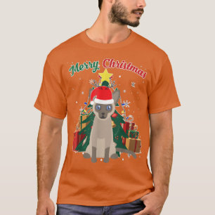 Siamese Katze Weihnachtsbaum Schneeflocken Weihnac T-Shirt