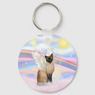 Siamese Katze - Wolken Schlüsselanhänger