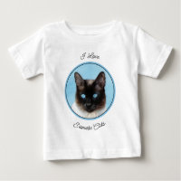 Siamese Katzenmalerei - Niedliche Original Katzenk