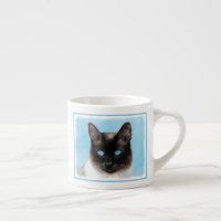Siamese Katzenmalerei - Niedliche Original Katzenk