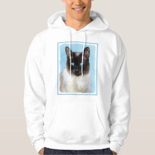 Siamese Katzenmalerei - Niedliche Original Katzenk Hoodie