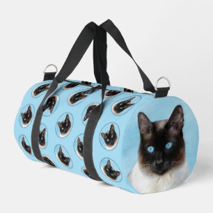 Siamese Katzenmalerei Original Tierart Duffle Bag