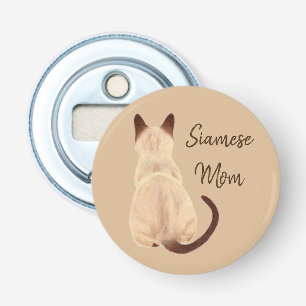 Siamese-Katzenmutter Sasha, Kitte von hinten wegsc Flaschenöffner