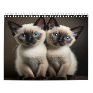 Siamese Kitten Kalender für Katzen Liebhaber
