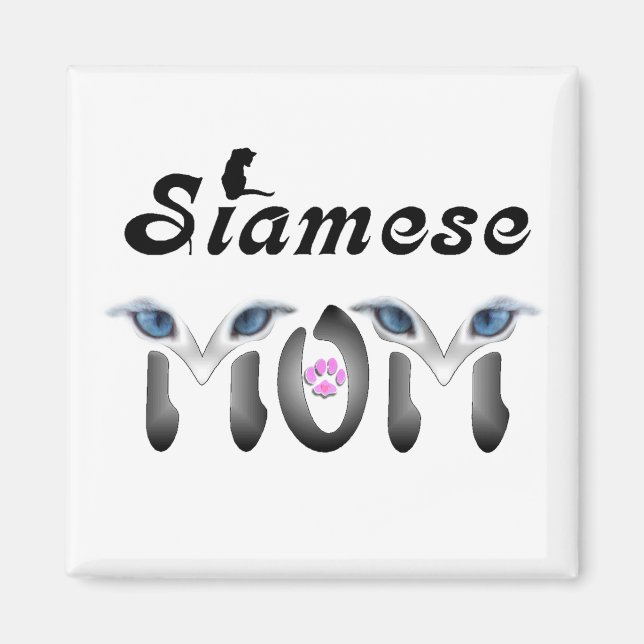 Siamese Mama Geschenke Magnet (Vorne)