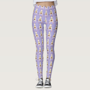 Siamese mit Birthday Cake Gemustert Leggings