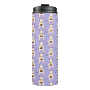 Siamese mit Birthday Cake Gemustert Thermosbecher