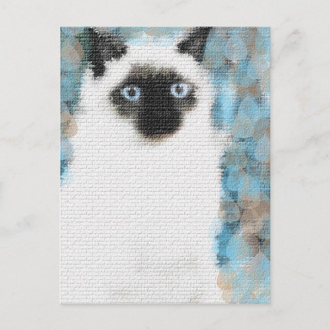 Siamese Postkarte (Vorderseite)