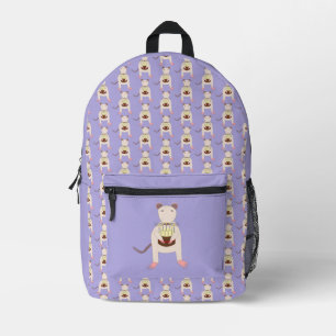 Siamese Rat mit Birthday Cake Bedruckter Rucksack