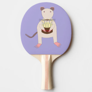 Siamese Rat mit Birthday Cake Tischtennis Schläger