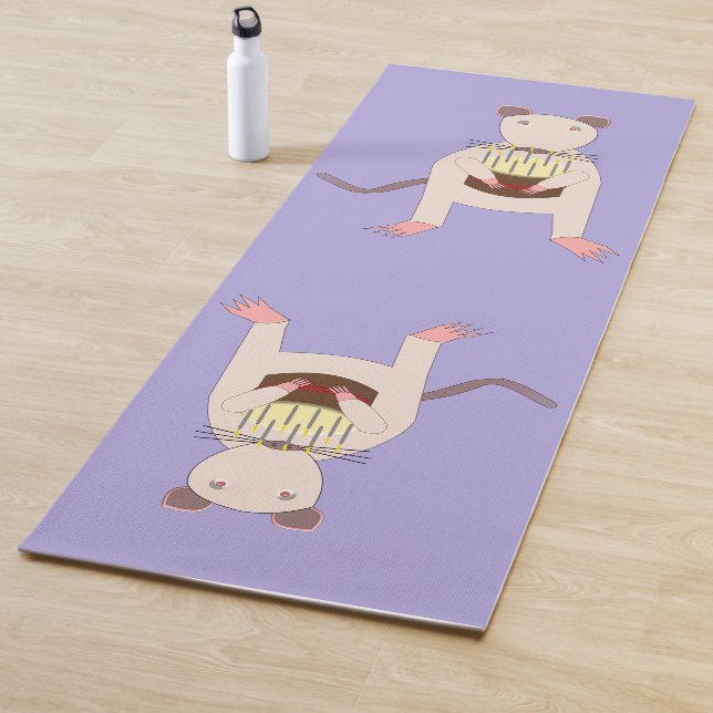 Siamese Rat mit Birthday Cake Yogamatte (Beispiel)